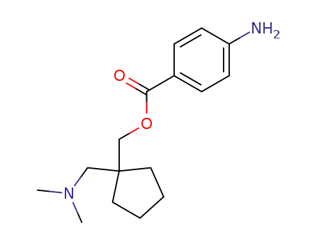 Molecular Structure of 39943-33-4 ({1-[(dimethylamino)methyl]cyclopentyl}methyl 4-aminobenzoate)