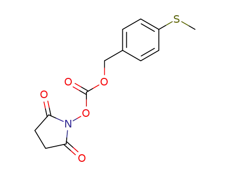Molecular Structure of 127092-18-6 (4-methylthiobenzyl succinimidyl carbonate)
