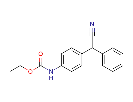 (+/-)-(p-Aethoxycarbamoyl-phenyl)-phenylacetonitril