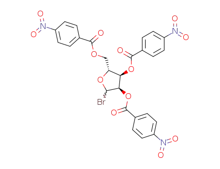 Molecular Structure of 63527-43-5 (2,3,5-p-Nitrobenzoyl-D-ribofuranosylbromid)