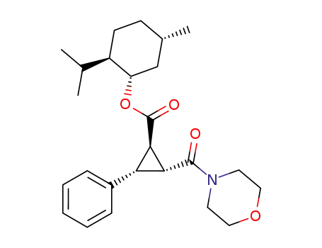 Molecular Structure of 135588-56-6 (2-(4-morpholinocarbonyl)-3-phenylcyclopropane-2-(1-methylethyl)-5-methylcyclohexyl ester)