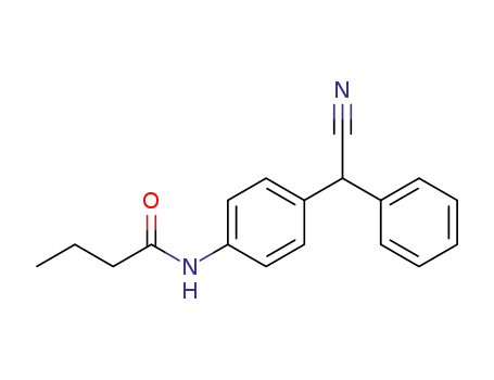 (+/-)-(p-Propionylamino-phenyl)-phenylacetonitril