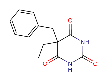 Molecular Structure of 36226-64-9 (5-Ethyl-5β-benzylpyrimidine-2,4,6(1H,3H,5H)-trione)