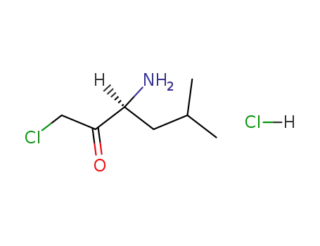 Molecular Structure of 54518-92-2 (L-LEUCINE CHLOROMETHYL KETONE HYDROCHLORIDE)