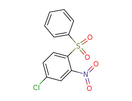 Molecular Structure of 86030-08-2 (4-CHLORO-2-NITRO-1-(PHENYLSULFONYL)BENZENE)