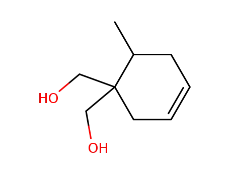 Molecular Structure of 7328-07-6 ((6-methylcyclohex-3-ene-1,1-diyl)dimethanol)