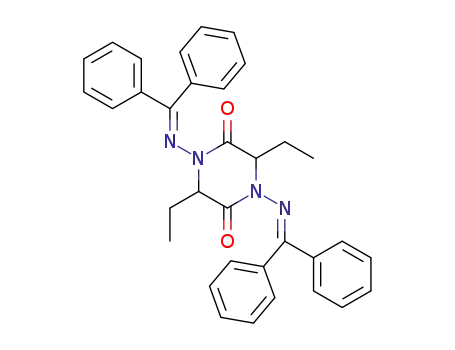 Molecular Structure of 93623-82-6 (2,5-Piperazinedione, 1,4-bis[(diphenylmethylene)amino]-3,6-diethyl-)