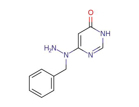 4(1H)-Pyrimidinone, 6-[1-(phenylmethyl)hydrazino]-