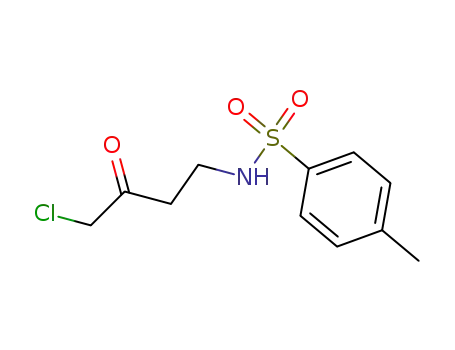 Molecular Structure of 31984-14-2 (p-Toluenesulfonamide, N-(4-chloro-3-oxobutyl)-)