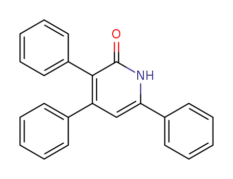 Molecular Structure of 3298-23-5 (2(1H)-Pyridinone, 3,4,6-triphenyl-)