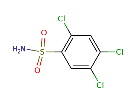 Molecular Structure of 29092-27-1 (2,4,5-TRICHLOROBENZENESULFONAMIDE)