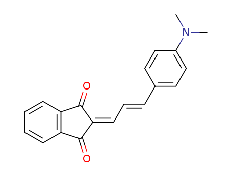 Molecular Structure of 29874-39-3 (1H-Indene-1,3(2H)-dione,
2-[3-[4-(dimethylamino)phenyl]-2-propenylidene]-)