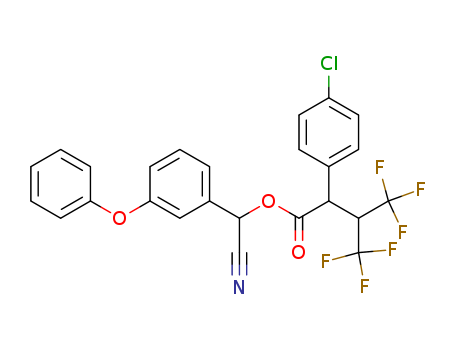 82224-38-2,cyano(3-phenoxyphenyl)methyl 2-(4-chlorophenyl)-4,4,4-trifluoro-3-(trifluoromethyl)butanoate,