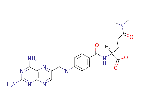 Molecular Structure of 71074-44-7 (methotrexate-gamma-dimethylamide)