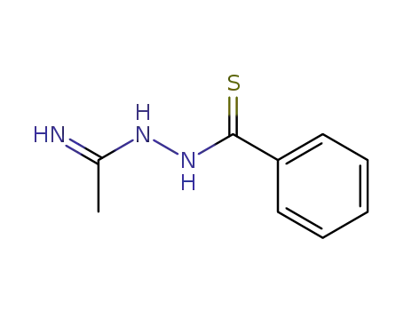 Molecular Structure of 60576-67-2 (Benzenecarbothioic acid, 2-(1-iminoethyl)hydrazide)