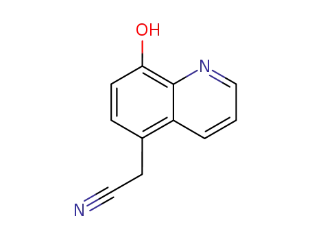 Molecular Structure of 57434-83-0 (2-(8-hydroxyquinolin-5-yl)acetonitrile)