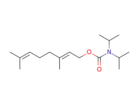 Carbamic acid, bis(1-methylethyl)-, (2E)-3,7-dimethyl-2,6-octadienyl
ester