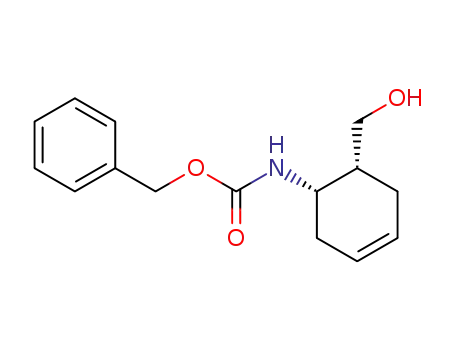 Molecular Structure of 124678-01-9 (BENZYL CIS-(6-HYDROXYMETHYL)CYCLOHEX-3-ENYLCARBAMATE)