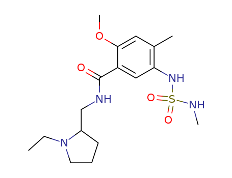 68256-24-6,N-[(1-ethylpyrrolidin-2-yl)methyl]-2-methoxy-4-methyl-5-[(methylsulfamoyl)amino]benzamide,