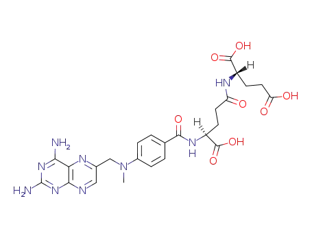 Molecular Structure of 41600-13-9 (N-(4-{[(2,4-diaminopteridin-6-yl)methyl](methyl)amino}benzoyl)-gamma-glutamylglutamic acid)