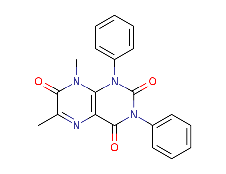 2,4,7(1H,3H,8H)-Pteridinetrione, 6,8-dimethyl-1,3-diphenyl-