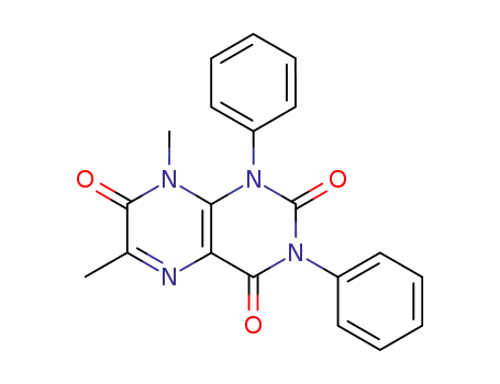 Molecular Structure of 113088-54-3 (6,8-dimethyl-1,3-diphenyl-2,4,7(1H,3H,8H)-pteridinetrione)