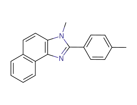 Molecular Structure of 76145-60-3 (3H-Naphth[1,2-d]imidazole, 3-methyl-2-(4-methylphenyl)-)