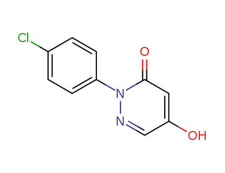 Molecular Structure of 121582-72-7 (3(2H)-Pyridazinone, 2-(4-chlorophenyl)-5-hydroxy-)