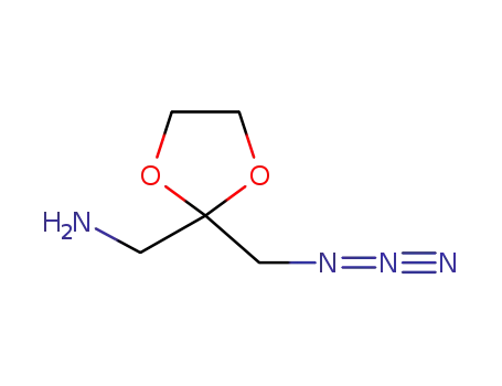 Molecular Structure of 57963-29-8 ((3-azidoacetonyl)amine, ethylene ketal)