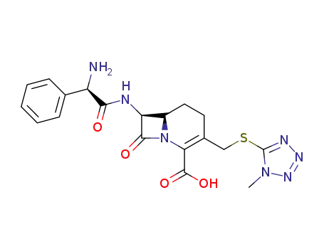 Molecular Structure of 73910-33-5 (7β-<(2R)-2-phenyl-2-amino>acetylamino-3-(1-methyl-1H-tetrazol-5-yl)thiomethyl-3-cephem-4-carboxylic acid)