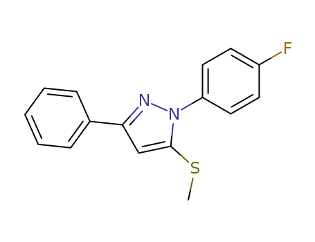 1-(4-FLUOROPHENYL)-5-METHYLTHIO-3-PHENYL-1H-PYRAZOLE