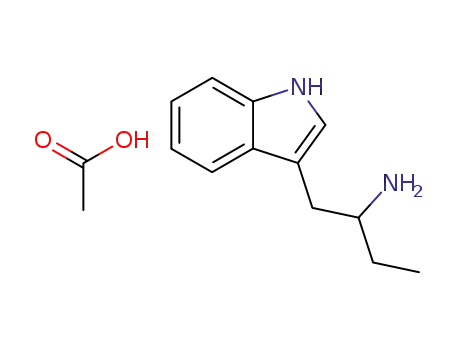 1-(1H-indol-3-yl)butan-2-ylazanium;acetate