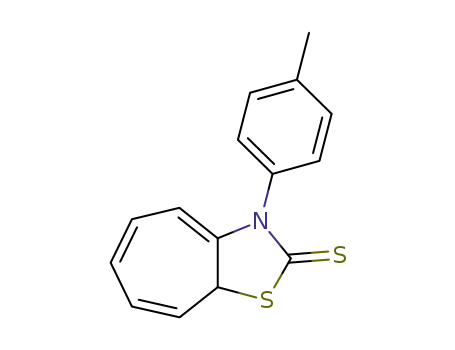 Molecular Structure of 136472-58-7 (3-p-Tolyl-3,8a-dihydro-cycloheptathiazole-2-thione)