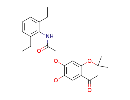 N-(2,6-Diethyl-phenyl)-2-(6-methoxy-2,2-dimethyl-4-oxo-chroman-7-yloxy)-acetamide