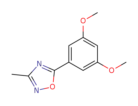 Molecular Structure of 71566-03-5 (1,2,4-Oxadiazole, 5-(3,5-dimethoxyphenyl)-3-methyl-)