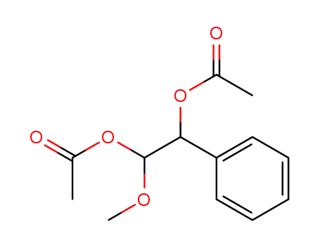 Molecular Structure of 92573-74-5 (1,2-Ethanediol, 1-methoxy-2-phenyl-, diacetate)
