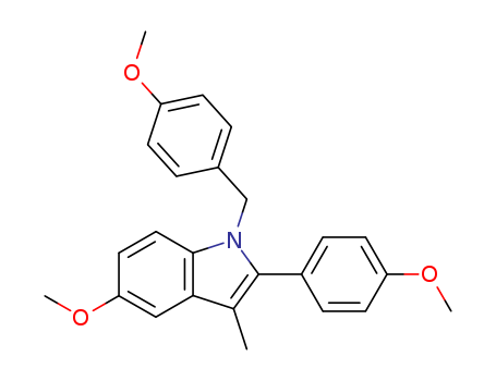 1H-Indole,  5-methoxy-2-(4-methoxyphenyl)-1-[(4-methoxyphenyl)methyl]-3-methyl-