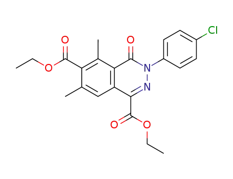 1,6-Phthalazinedicarboxylic acid,
3-(4-chlorophenyl)-3,4-dihydro-5,7-dimethyl-4-oxo-, diethyl ester