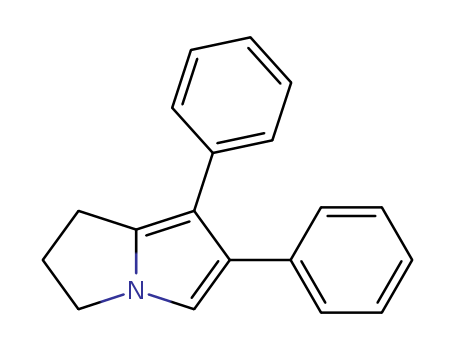 73009-82-2,6,7-diphenyl-2,3-dihydro-1H-pyrrolizine,2,3-Dihydro-6,7-diphenyl-1H-pyrrolizine