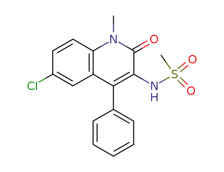 6-chloro-3-methanosulfonamido-1-methyl-4-phenyl-quinolin-2-one