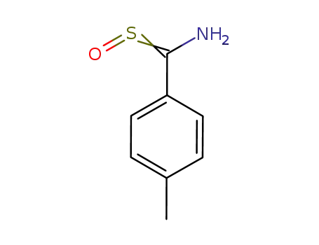 Molecular Structure of 75554-00-6 (4-methylthiobenzamide-S-oxide)