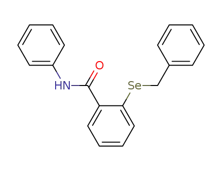 Molecular Structure of 126543-42-8 (Benzamide, N-phenyl-2-[(phenylmethyl)seleno]-)