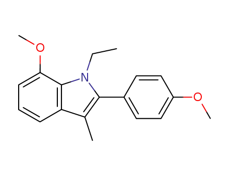 1H-Indole, 1-ethyl-7-methoxy-2-(4-methoxyphenyl)-3-methyl-