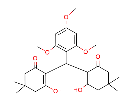 Molecular Structure of 139484-07-4 (2-Cyclohexen-1-one,
2,2'-[(2,4,6-trimethoxyphenyl)methylene]bis[3-hydroxy-5,5-dimethyl-)