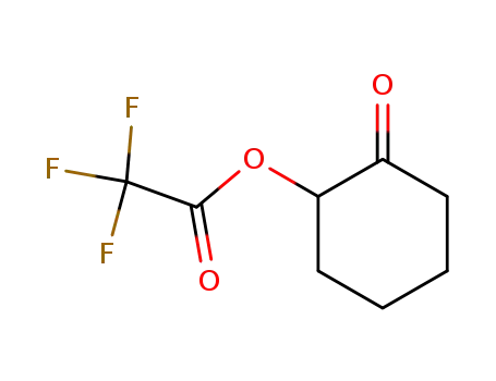 Molecular Structure of 66197-69-1 (α-<(trifluoroacetyl)oxy>cyclohexanone)