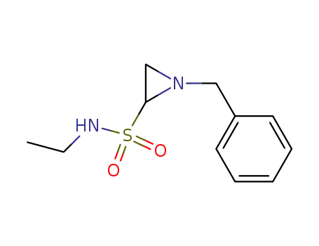 Molecular Structure of 87975-57-3 (2-Aziridinesulfonamide, N-ethyl-1-(phenylmethyl)-)