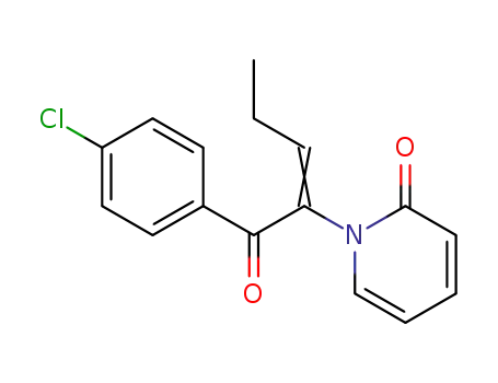 Molecular Structure of 104941-03-9 (1-{(1Z)-1-[(4-chlorophenyl)carbonyl]but-1-en-1-yl}pyridin-2(1H)-one)