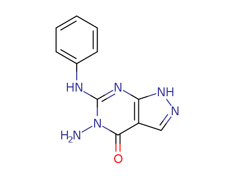 141300-17-6,5-amino-6-(phenylamino)-1,5-dihydro-4H-pyrazolo[3,4-d]pyrimidin-4-one,