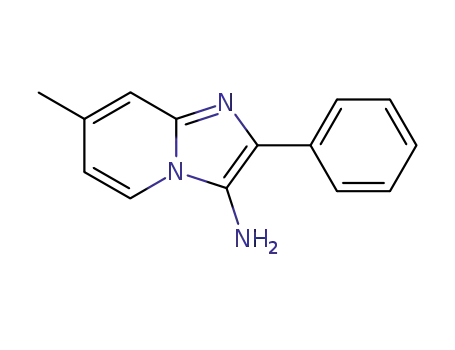 Molecular Structure of 89185-45-5 (7-METHYL-2-PHENYLIMIDAZO[1,2-A]PYRIDIN-3-AMINE)