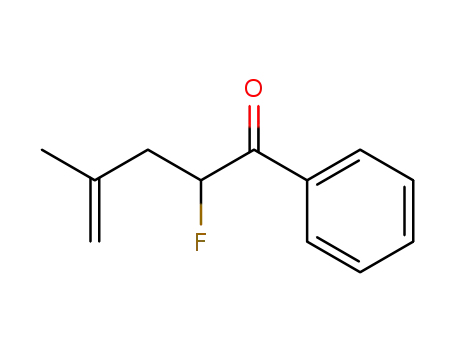 Molecular Structure of 157690-14-7 (4-Penten-1-one, 2-fluoro-4-methyl-1-phenyl- (9CI))